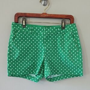 Old Navy Green Polka Dot High Waist Shorts